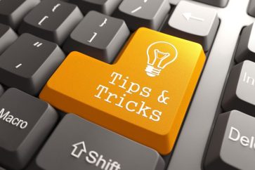 Tips & Tricks text on a keyboard enter button